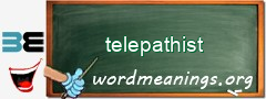 WordMeaning blackboard for telepathist